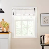 CURTIANWORKS Rita Rod Pocket Tailored Valance