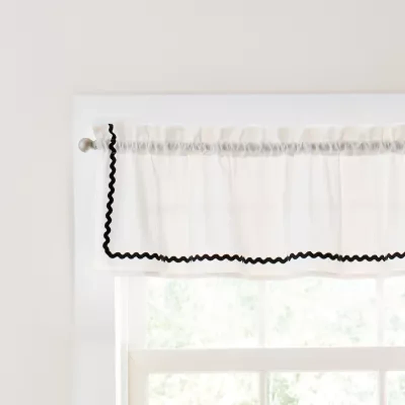 CURTIANWORKS Rita Rod Pocket Tailored Valance