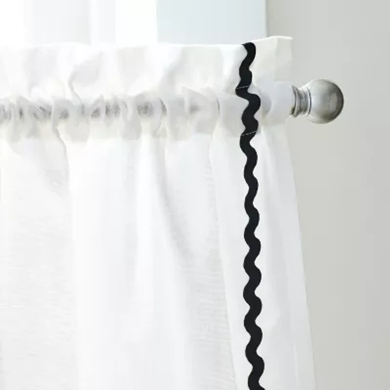 CURTIANWORKS Rita Rod Pocket Tailored Valance