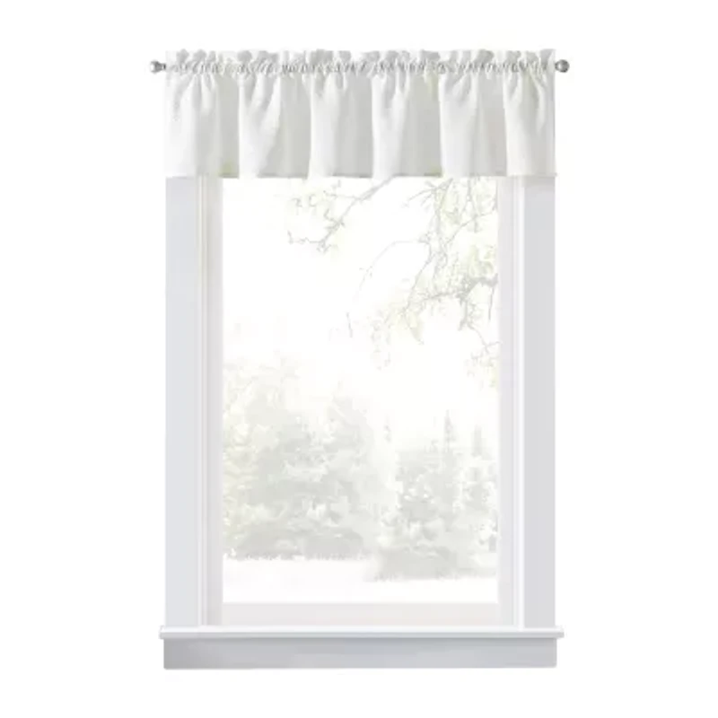 CURTIANWORKS Grace Floral Rod Pocket Tailored Valance