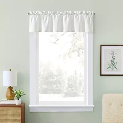 CURTIANWORKS Grace Floral Rod Pocket Tailored Valance