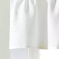 CURTIANWORKS Grace Floral Rod Pocket Tailored Valance