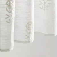 CURTIANWORKS Grace Floral Rod Pocket Tailored Valance