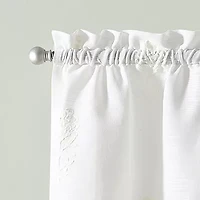 CURTIANWORKS Grace Floral Rod Pocket Tailored Valance