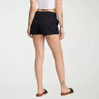 VOLCOM Juniors Womens Mid Rise Shortie Short