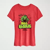 Brand New Day The Hulk Womens Crew Neck Short Sleeve Regular Fit Spiderman Graphic T-Shirt