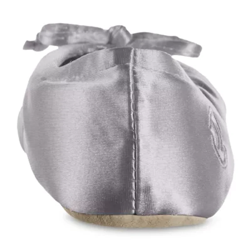 Isotoner Satin Womens Ballerina Slippers