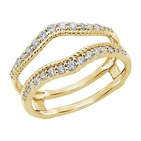 Womens / CT. T.W. Natural White Diamond 14K Gold Ring Guard