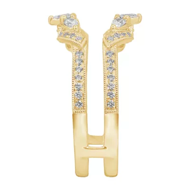 Womens / CT. T.W. Natural White Diamond 14K Gold Ring Guard