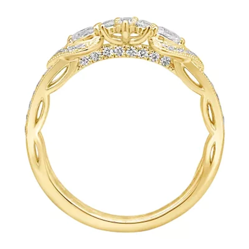 Womens / CT. T.W. Natural White Diamond 14K Gold Ring Guard