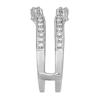 Womens 3/4 CT. T.W. Natural White Diamond 14K Gold Ring Guard