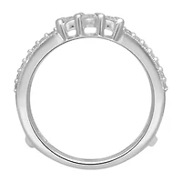 Womens 3/4 CT. T.W. Natural White Diamond 14K Gold Ring Guard