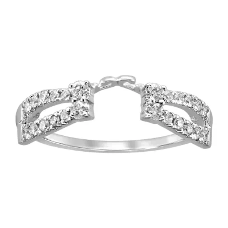 Womens 1/3 CT. T.W. Natural White Diamond 14K Gold Ring Enhancer