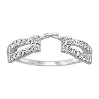 Womens 1/3 CT. T.W. Natural White Diamond 14K Gold Ring Enhancer
