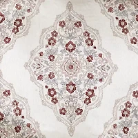 Regal Home Regency Medallion Rod Pocket Waterfall Valance