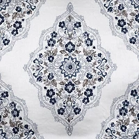 Regal Home Regency Medallion Rod Pocket Waterfall Valance