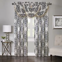 Regal Home Regency Medallion Rod Pocket Waterfall Valance