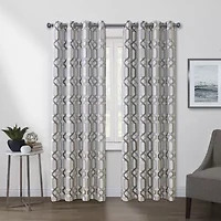 Regal Home Walker Grommet Top Light-Filtering Single Curtain Panel