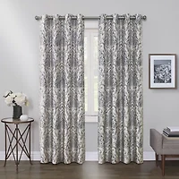 Max Blackout Mystique Print Grommet Top 100% Single Curtain Panel