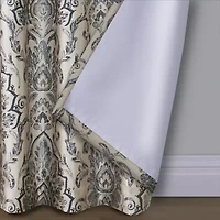 Max Blackout Mystique Print Grommet Top 100% Single Curtain Panel