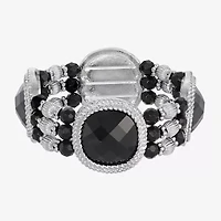 1928 Silver-Tone Womens Stretch Bracelet