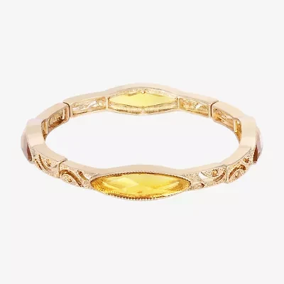 1928 Gold-Tone Womens Stretch Bracelet