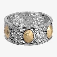 1928 Two-Tone Womens Stretch Bracelet