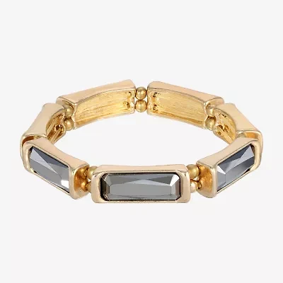 1928 Gold-Tone Womens Stretch Bracelet