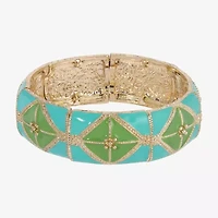 1928 Gold-Tone Womens Stretch Bracelet