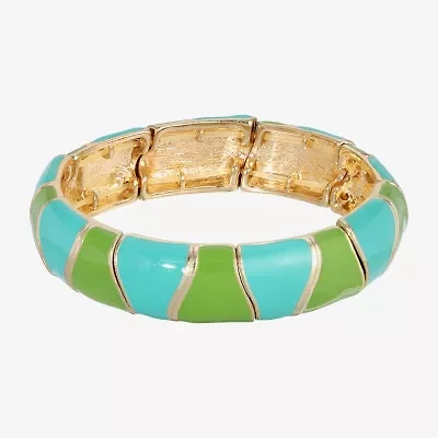 1928 Gold-Tone Womens Stretch Bracelet