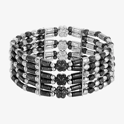 1928 Two-Tone Womens Stretch Bracelet