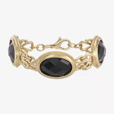 1928 Gold-Tone Womens Link Bracelet