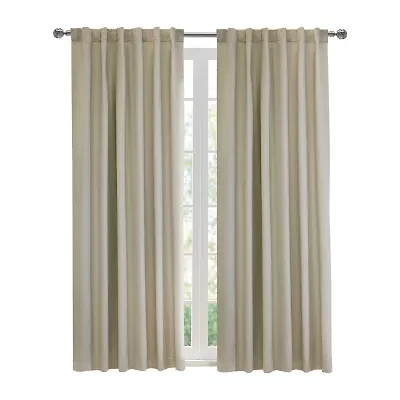 Baxter Rod Pocket Back Tab Energy Saving 100% Blackout Single Curtain Panel