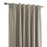 Baxter Rod Pocket Back Tab Energy Saving 100% Blackout Single Curtain Panel