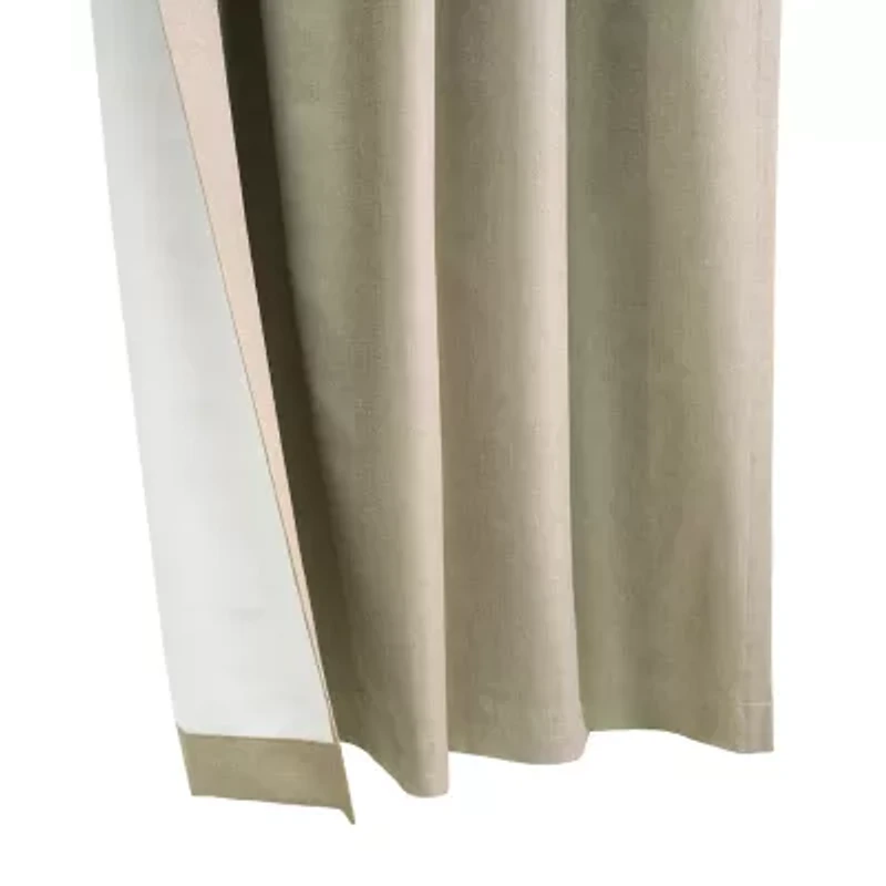 Baxter Rod Pocket Back Tab Energy Saving 100% Blackout Single Curtain Panel