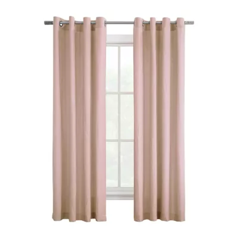 Harmony Grommet Top Light-Filtering Single Curtain Panel