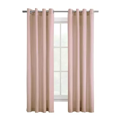 Harmony Grommet Top Light-Filtering Single Curtain Panel