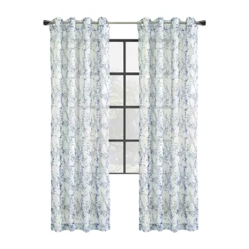 Jenny Grommet Top Light-Filtering Single Curtain Panel
