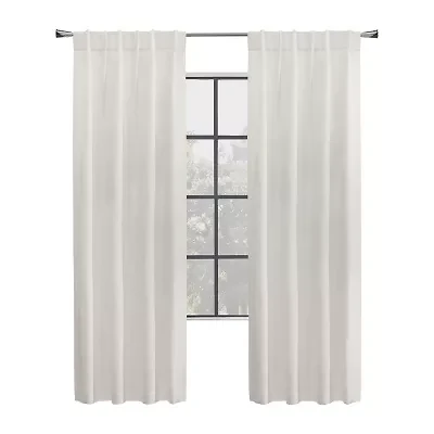 Mulberry Rod Pocket Back Tab Light-Filtering Single Curtain Panel