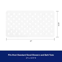 Kenney Microban With Drain Holes Bathtub Mat