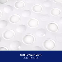 Kenney Microban With Drain Holes Bathtub Mat