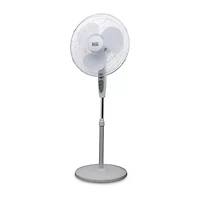 Black+Decker 18-Inch Stand Fan With Remote White