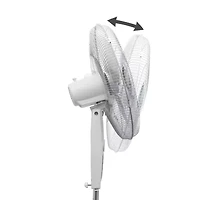 Black+Decker 18-Inch Stand Fan With Remote White