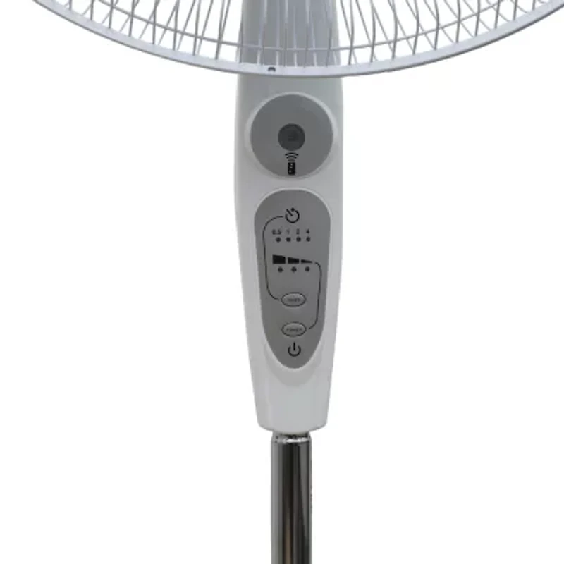 Black+Decker 18-Inch Stand Fan With Remote White