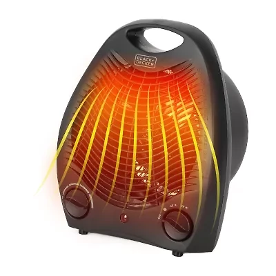 Black+Decker Bhd101B 1500-Watt Personal Desktop Heater 8.4 Inches X 5.2 Inches X 10 Inches Black