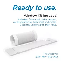 Black+Decker Btu Portable Air Conditioner With Remote Control White