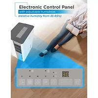 Black+Decker 4500 Sq Ft Dehumidifier With Built-In Drain Pump For Large Spaces Energy Star Digital BD50PMWSA