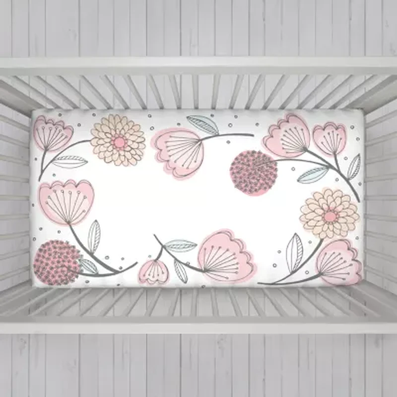Nojo Floral Crib Sheet