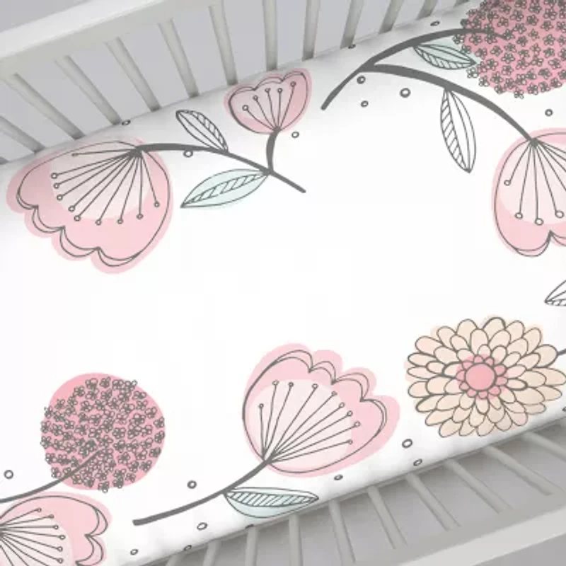 Nojo Floral Crib Sheet