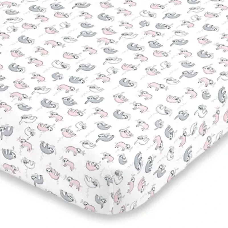 Nojo Super Soft Sloth Crib Sheet